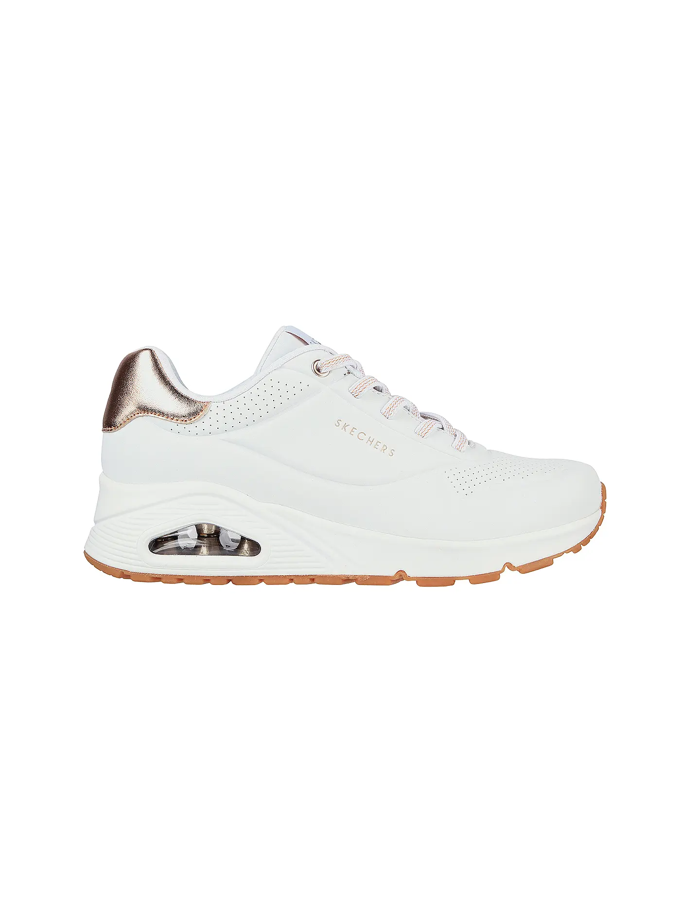 SKECHERS | Damen Sneaker Uno Shimmer Away | weiss